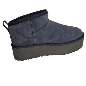 UGG Women's Classic Ultra Mini Platform Booties in Eve Blue Size 10 S/N 1135092